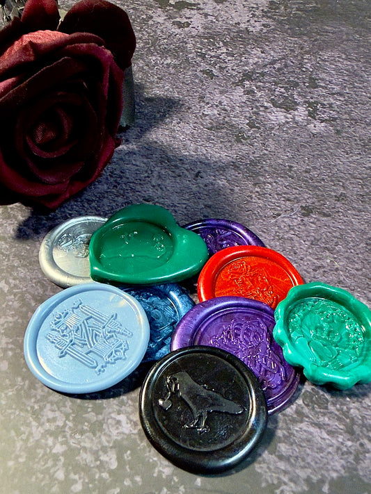 Mad Queen’s Wax Seal Collection™ | Gothic Wax Seals for Journals, Letters, Packaging & Dark Academia Decor