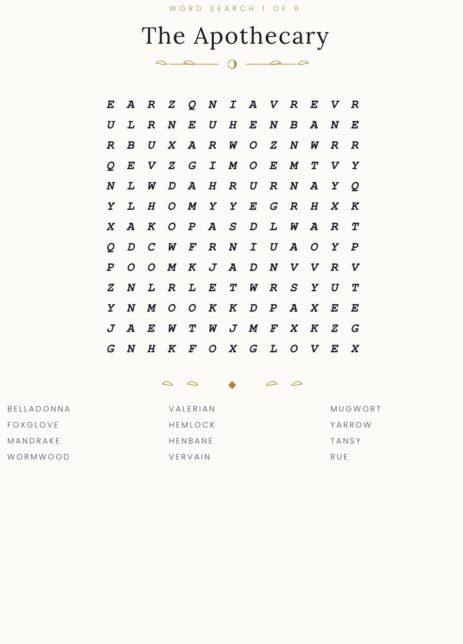 The Book of Small Puzzles — 28 Gothic Puzzles with Answers