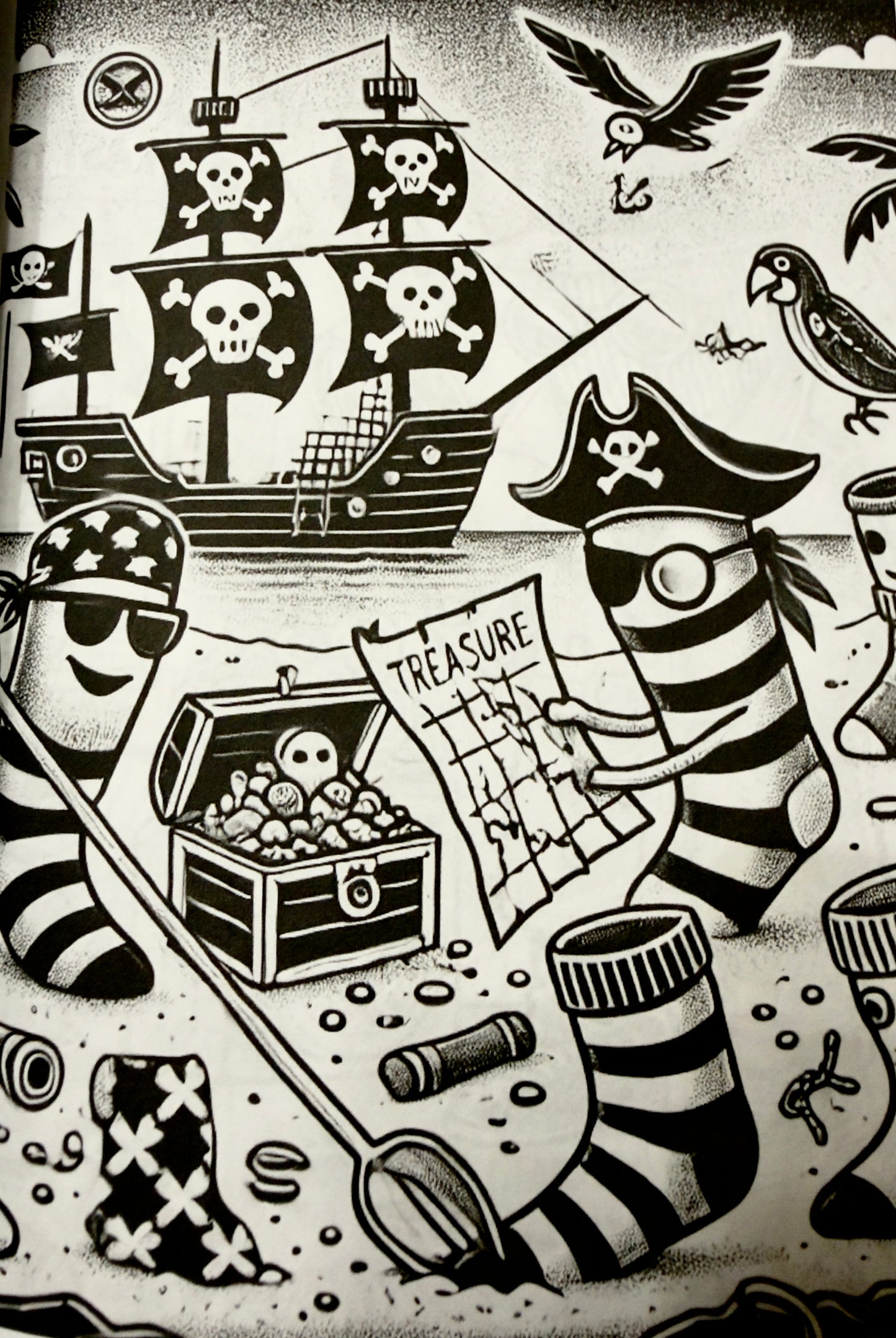 Socks Gone Rogue: The Unpaired and Unruly Coloring Book