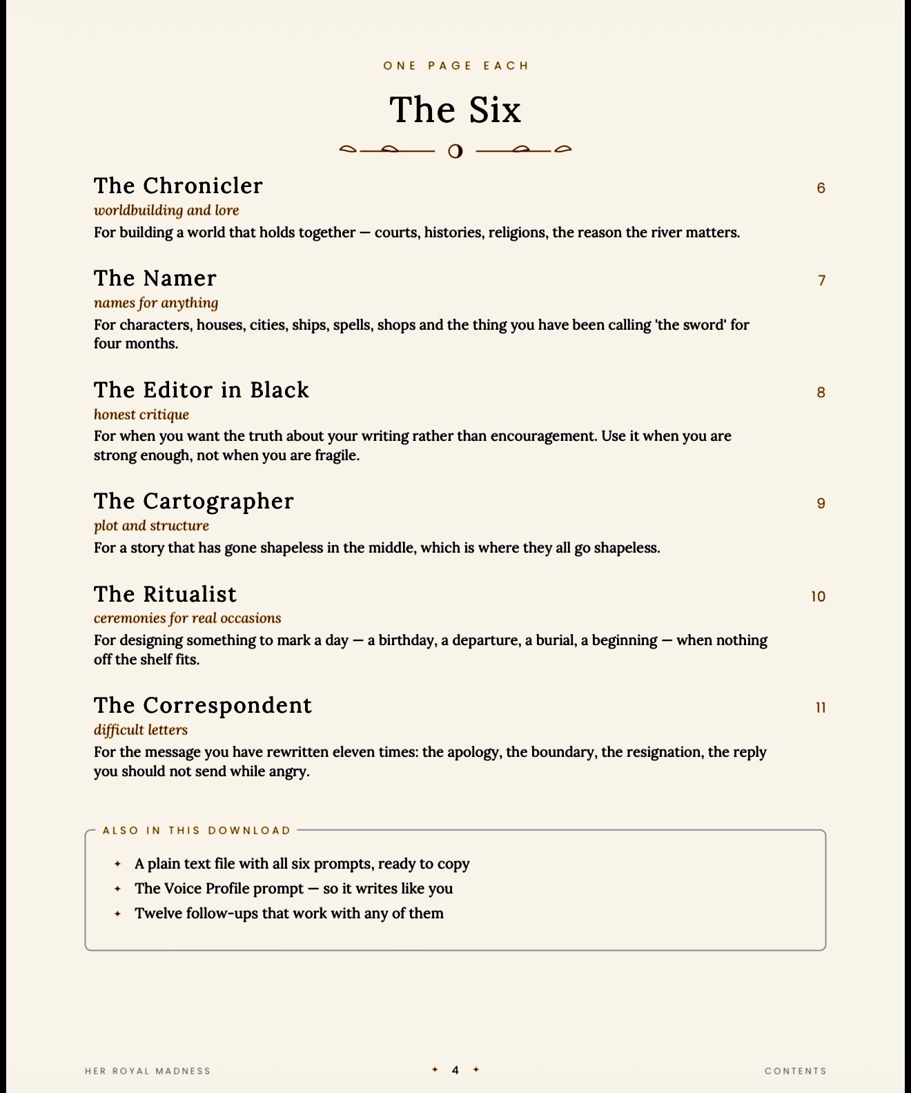 The Kingdom’s Familiar — Six AI Personas for Writers and Makers