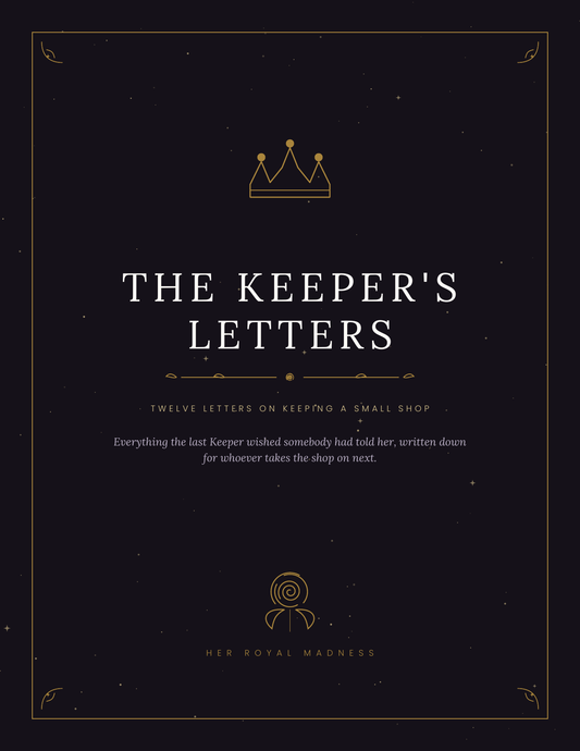 The Keeper's Letters — Twelve Letters on Keeping a Small Shop | Printable Guide
