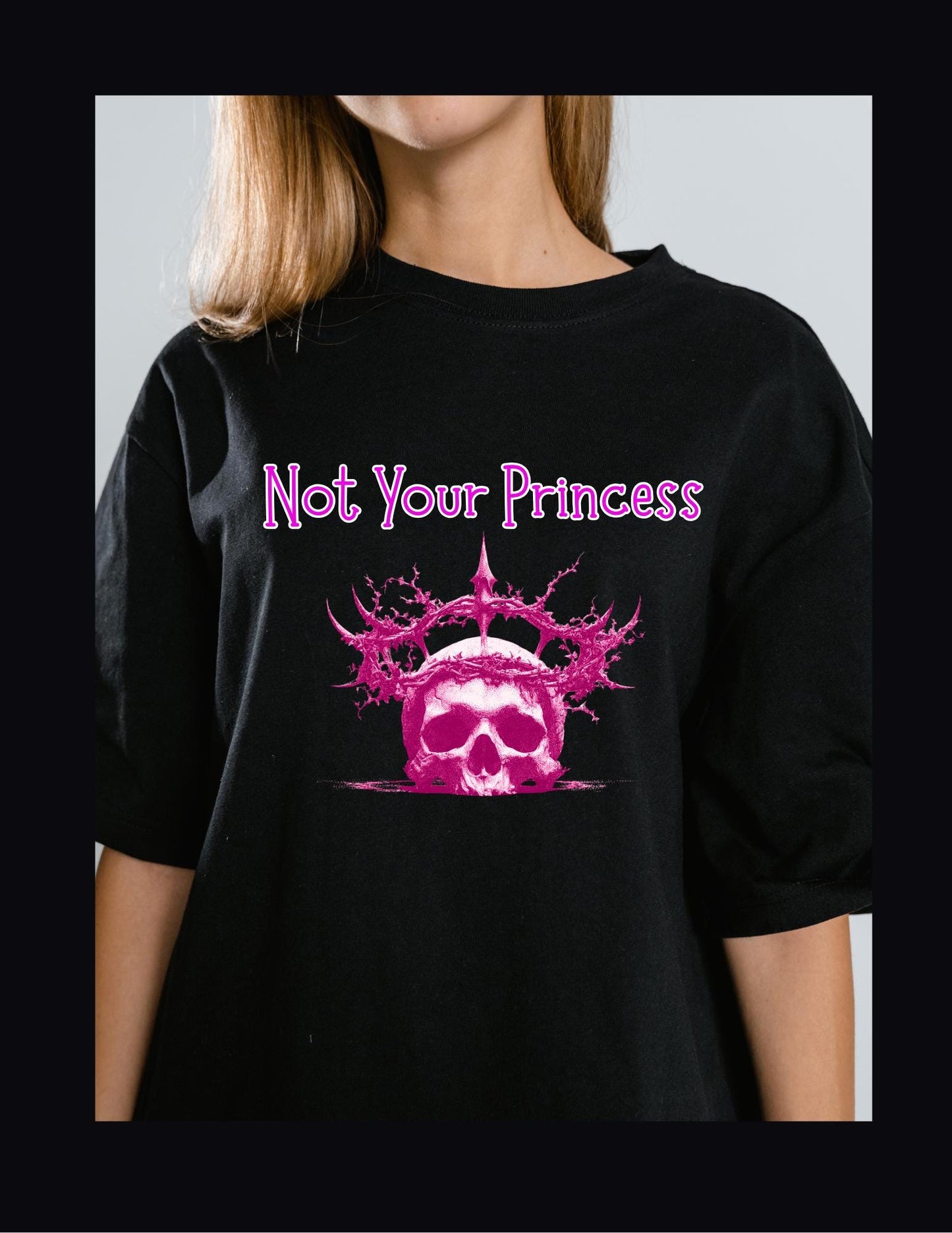 Von Disney inspiriertes SVG „Not Your Princess“ Cricut & Silhouette digitale Datei, Disney-Urlaub DIY-Shirt
