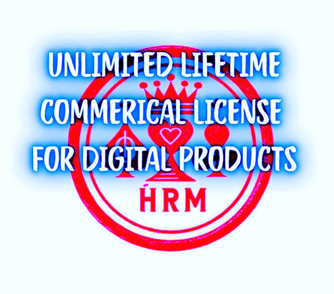 Unlimited Lifetime Commercial License | Extended Use for Digital Files, SVGs, Printables, Stickers, Planners