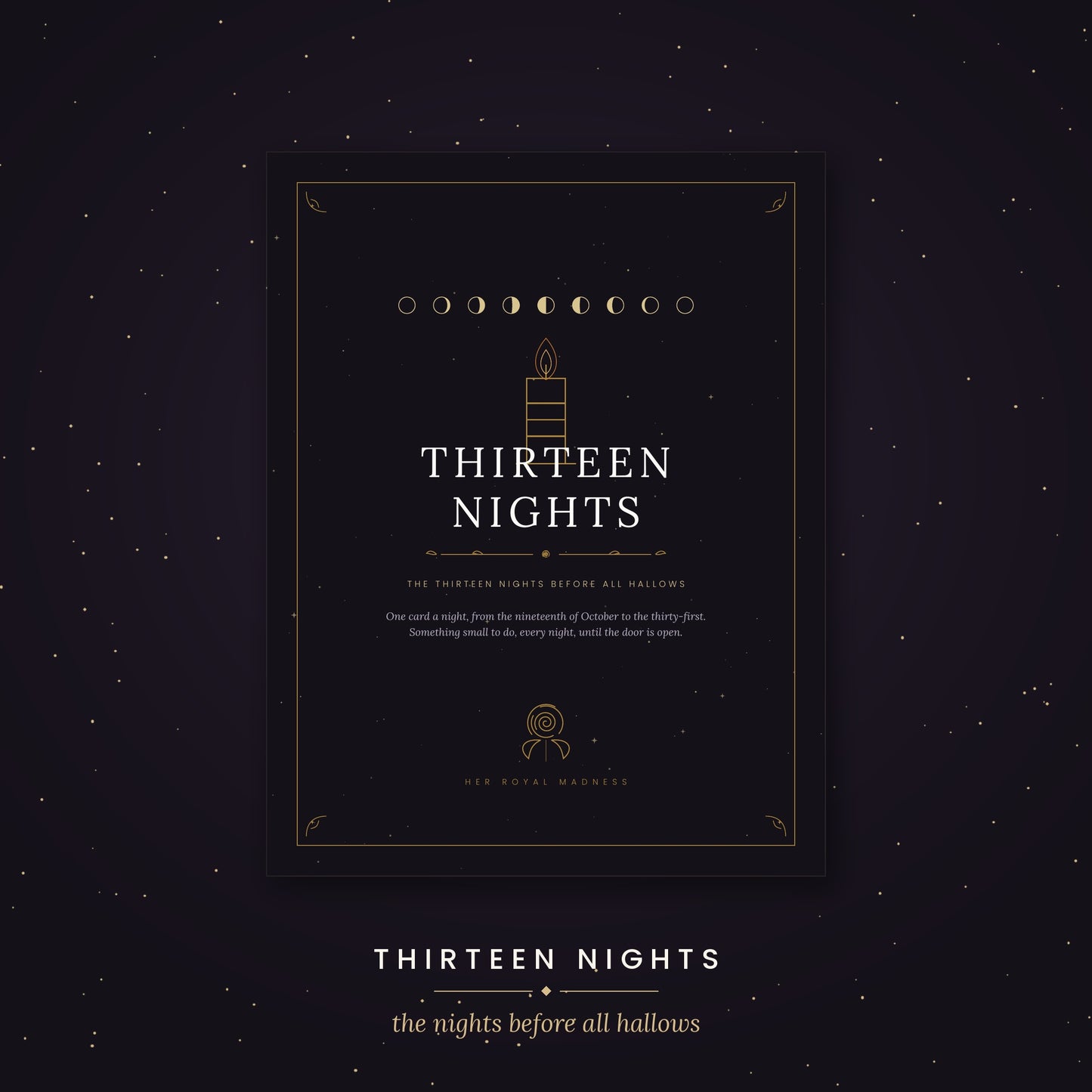 Thirteen Nights — The Companion App / Bundles with the Printable Card deck