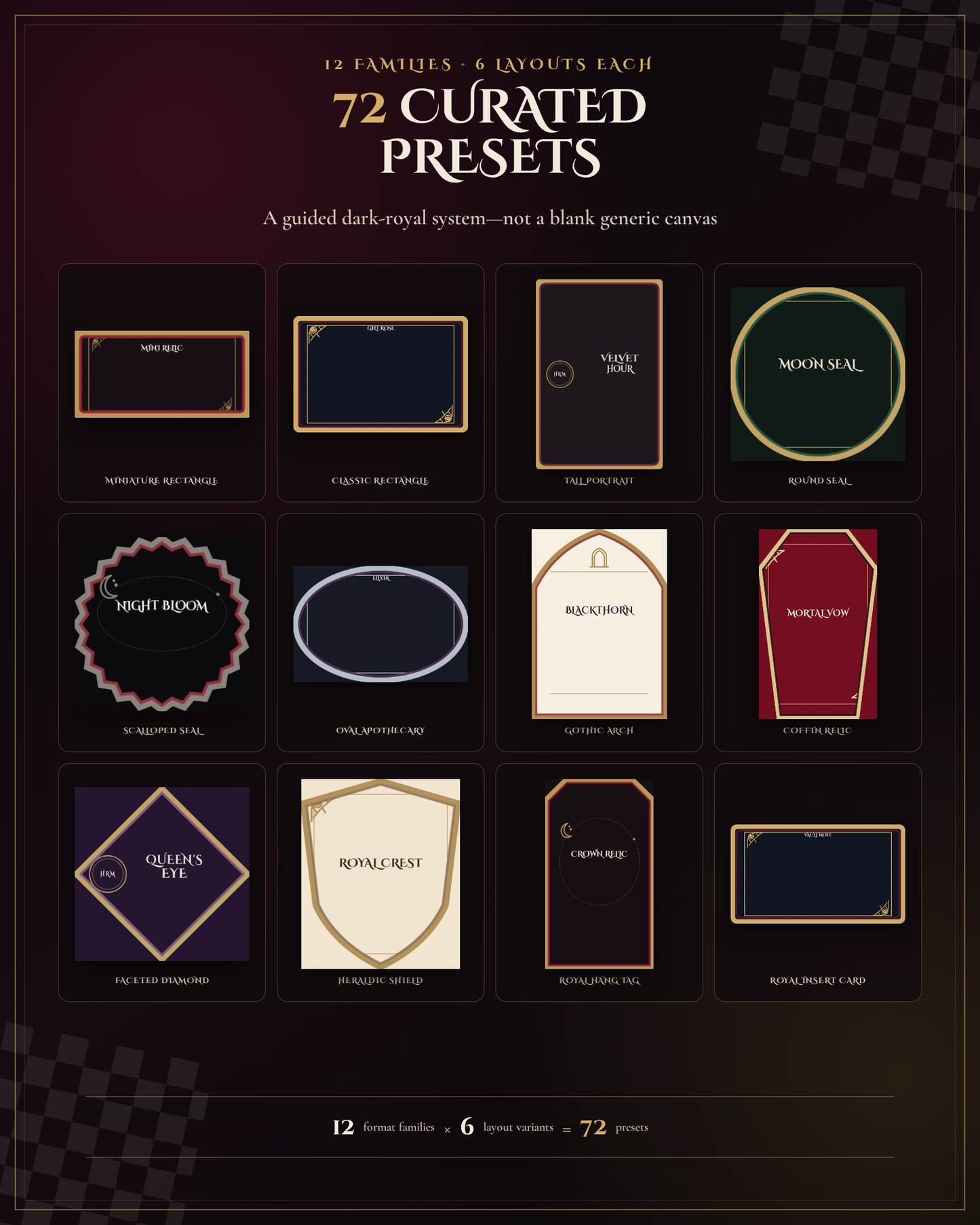 The Royal Relic Label Maker — Gothic Product Label & Hang Tag Studio