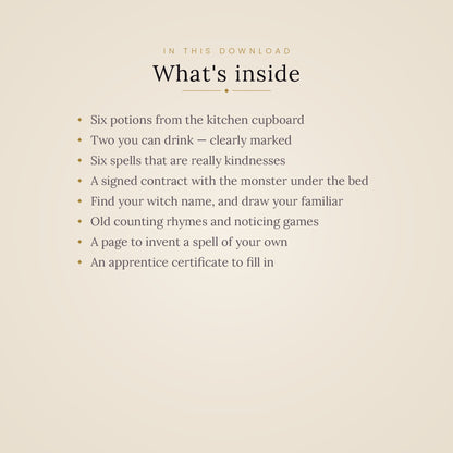 The Little Grimoire — A First Spellbook | Printable Kids' Activity Book