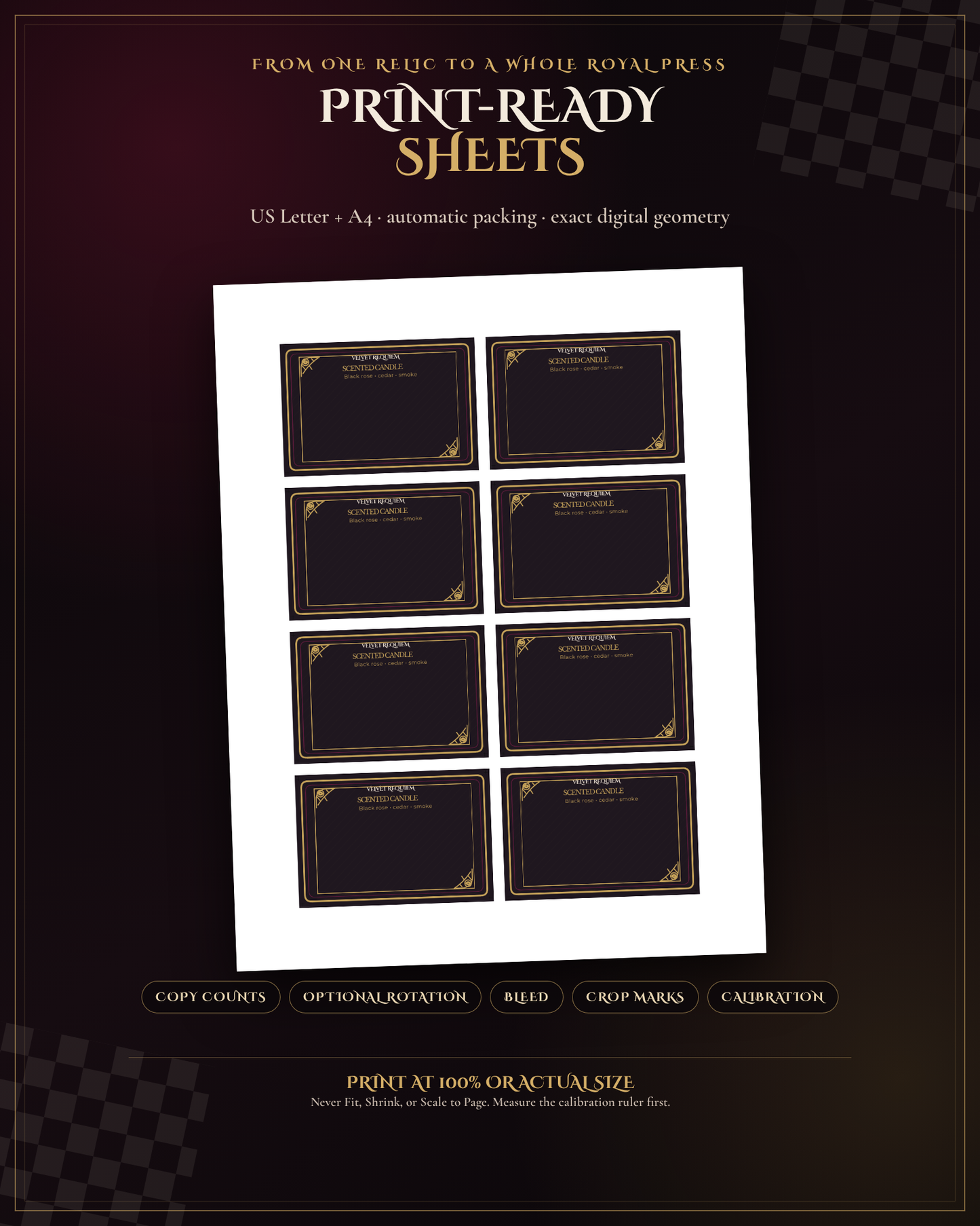 The Royal Relic Label Maker — Gothic Product Label & Hang Tag Studio