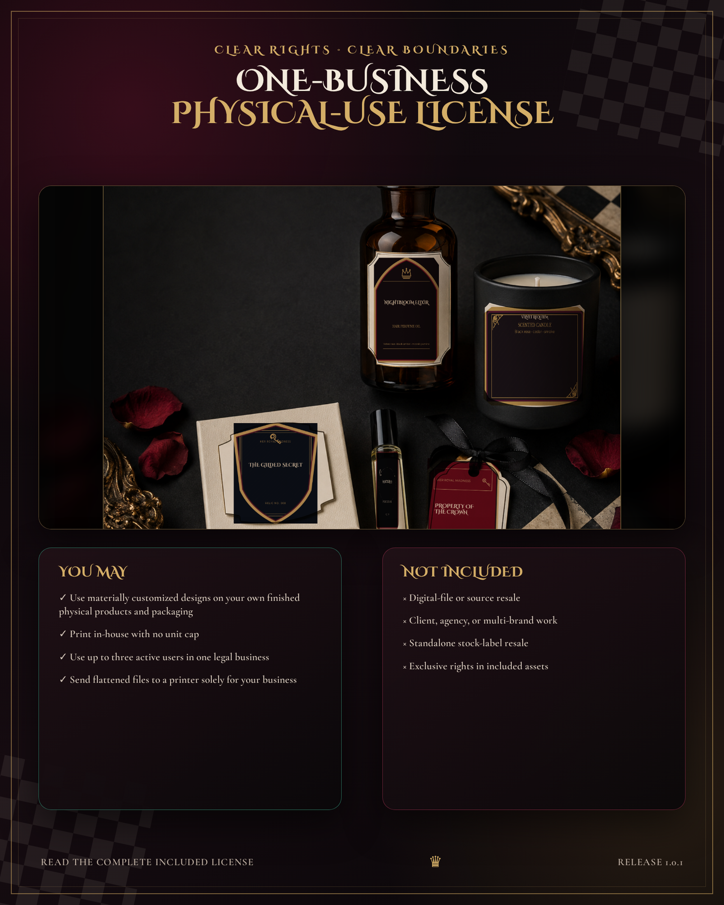 The Royal Relic Label Maker — Gothic Product Label & Hang Tag Studio
