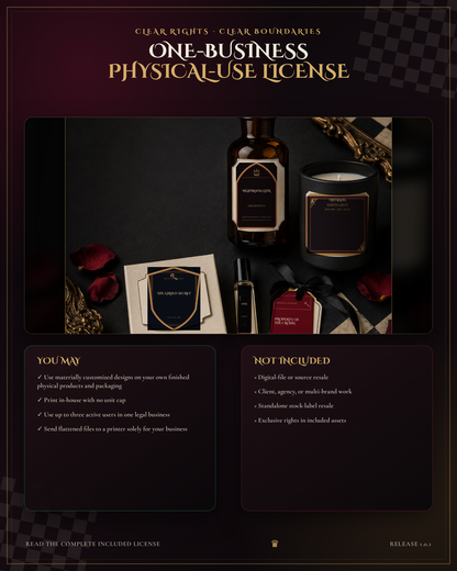 The Royal Relic Label Maker — Gothic Product Label & Hang Tag Studio