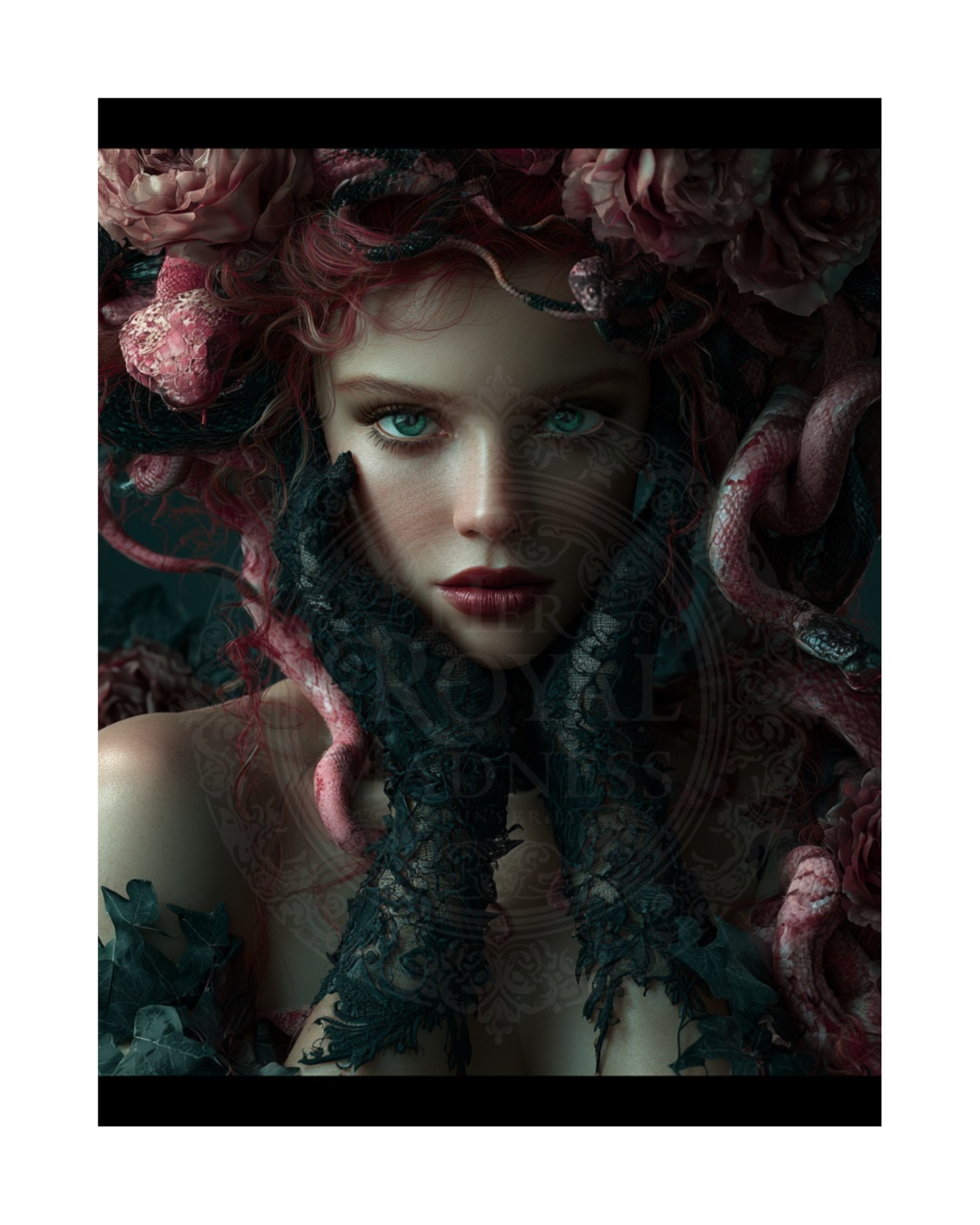 The Mad Queen’s Gallery Collection™ – Medusa Royale Collection (Set of 4 Gothic Fantasy Art Prints)