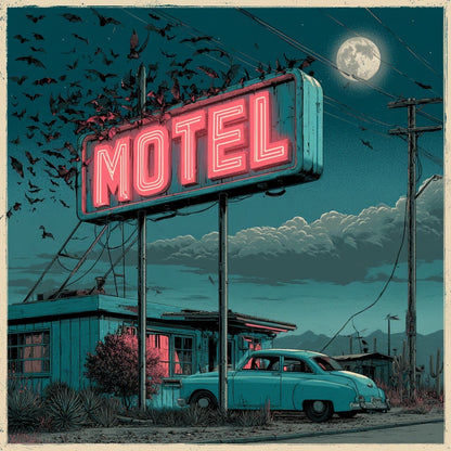 The Mad Queen’s Gallery Collection™ – Bat Motel Collection (Set of 4 Gothic Fantasy Art Prints)