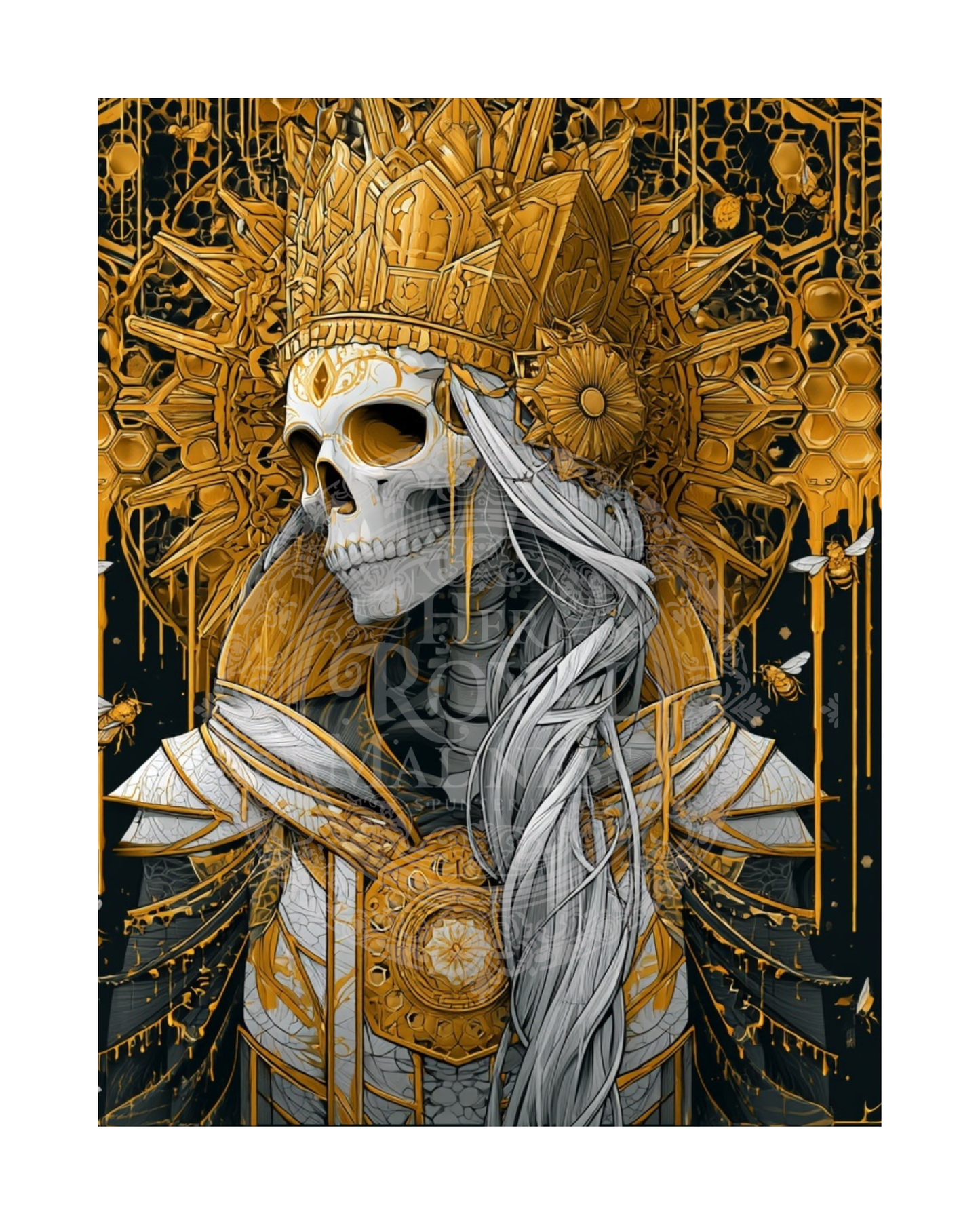 The Mad Queen’s Gallery Collection™ – Honey and Bones Collection (Set of 4 Gothic Fantasy Art Prints)