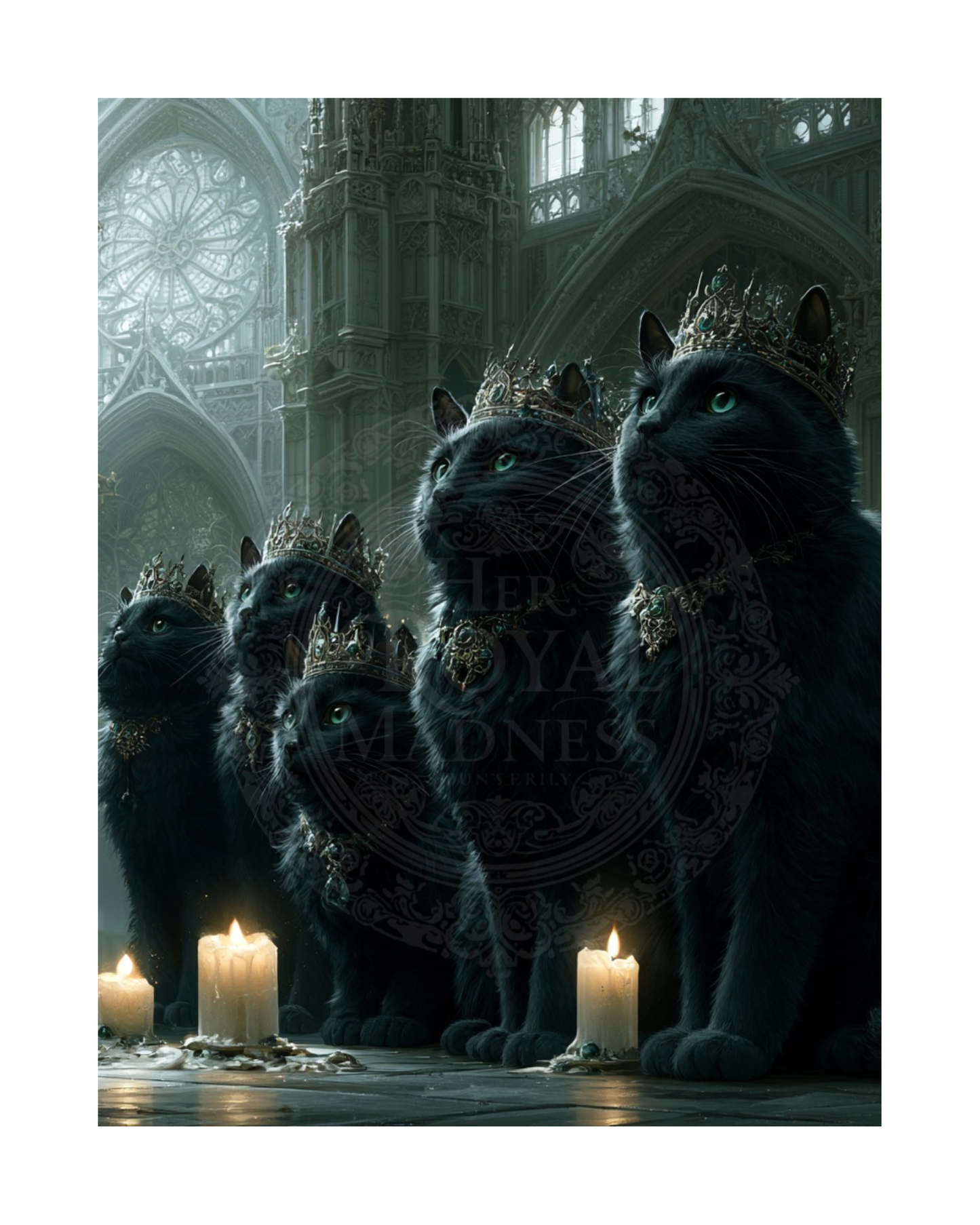 The Mad Queen’s Gallery Collection™ – Familiar  Collection (Set of 4 Gothic Fantasy Art Prints)