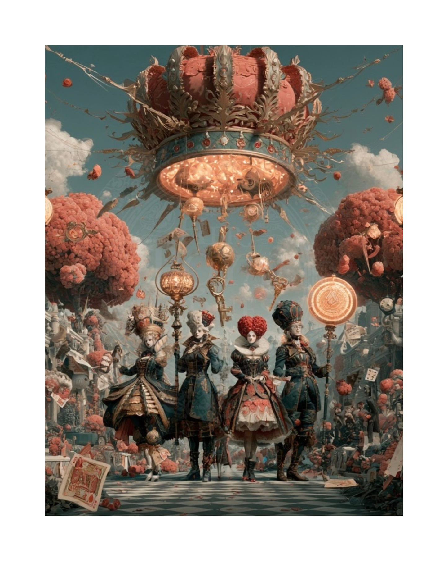 The Mad Queen’s Gallery Collection™ – Wonderland Collection (Set of 4 Gothic Fantasy Art Prints)