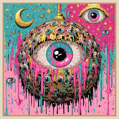 The Mad Queen’s Gallery Collection™ – Evil Eye Disco Collection (Set of 4 Gothic Fantasy Art Prints)