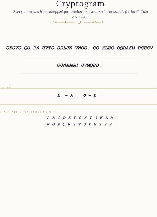 The Book of Small Puzzles — 28 Gothic Puzzles with Answers