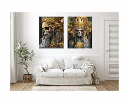 The Mad Queen’s Gallery Collection™ – Honey and Bones Collection (Set of 4 Gothic Fantasy Art Prints)