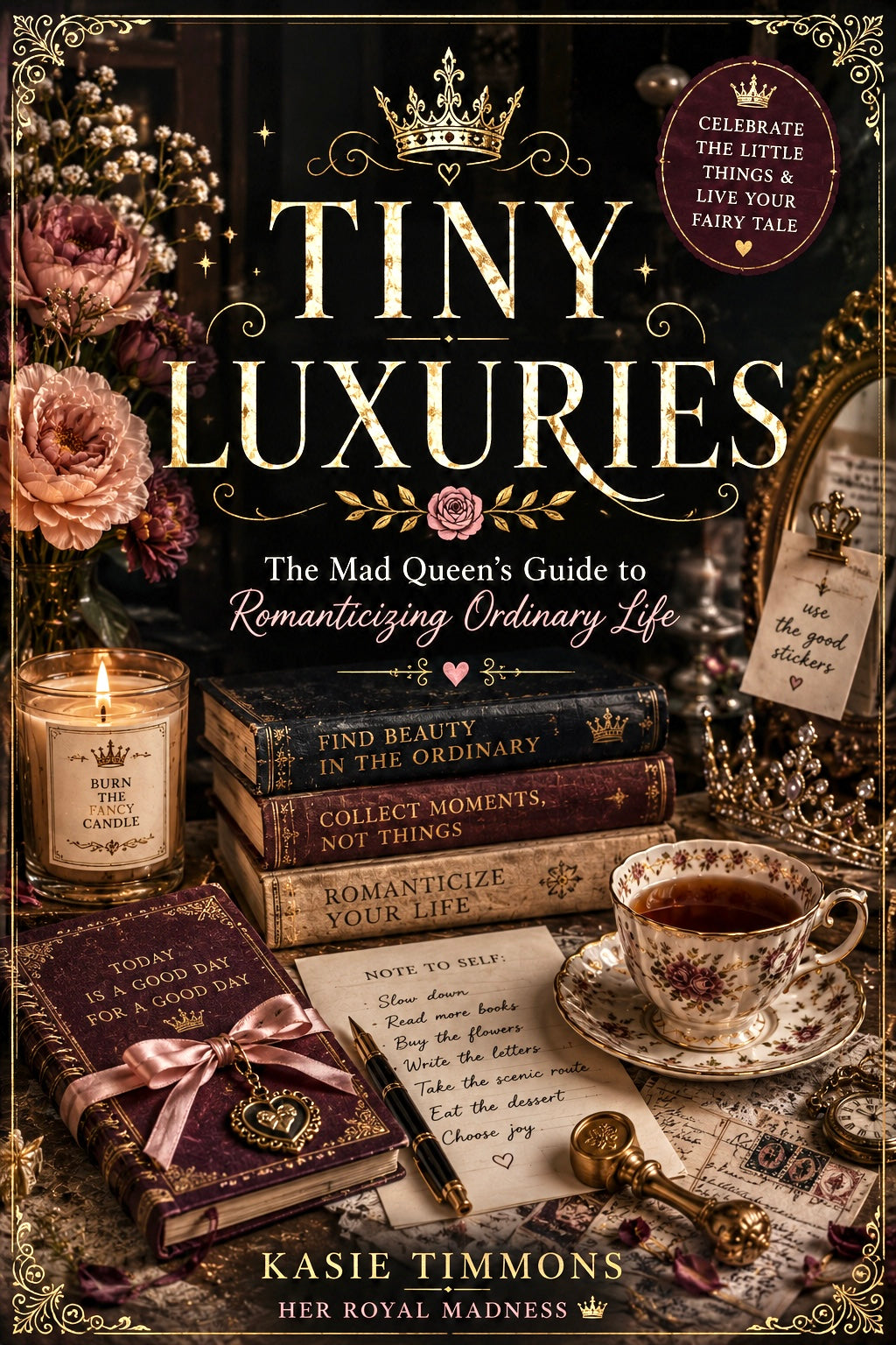 TINY LUXURIES
The Mad Queen’s Guide to Romanticizing Ordinary Life