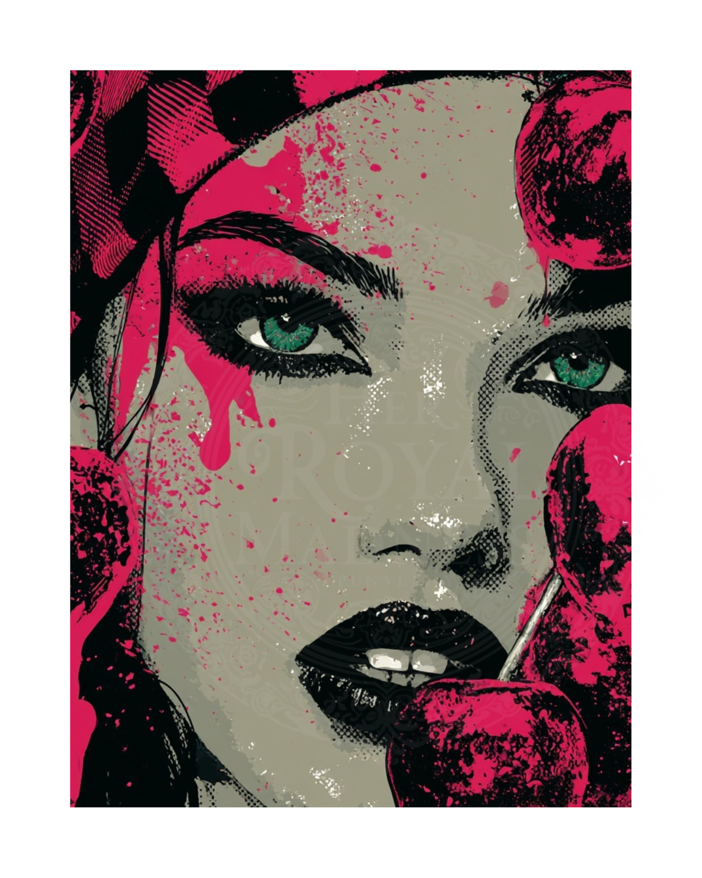 The Mad Queen’s Gallery Collection™ – Death By Cherries Collection (Set of 4 Gothic Fantasy Art Prints)
