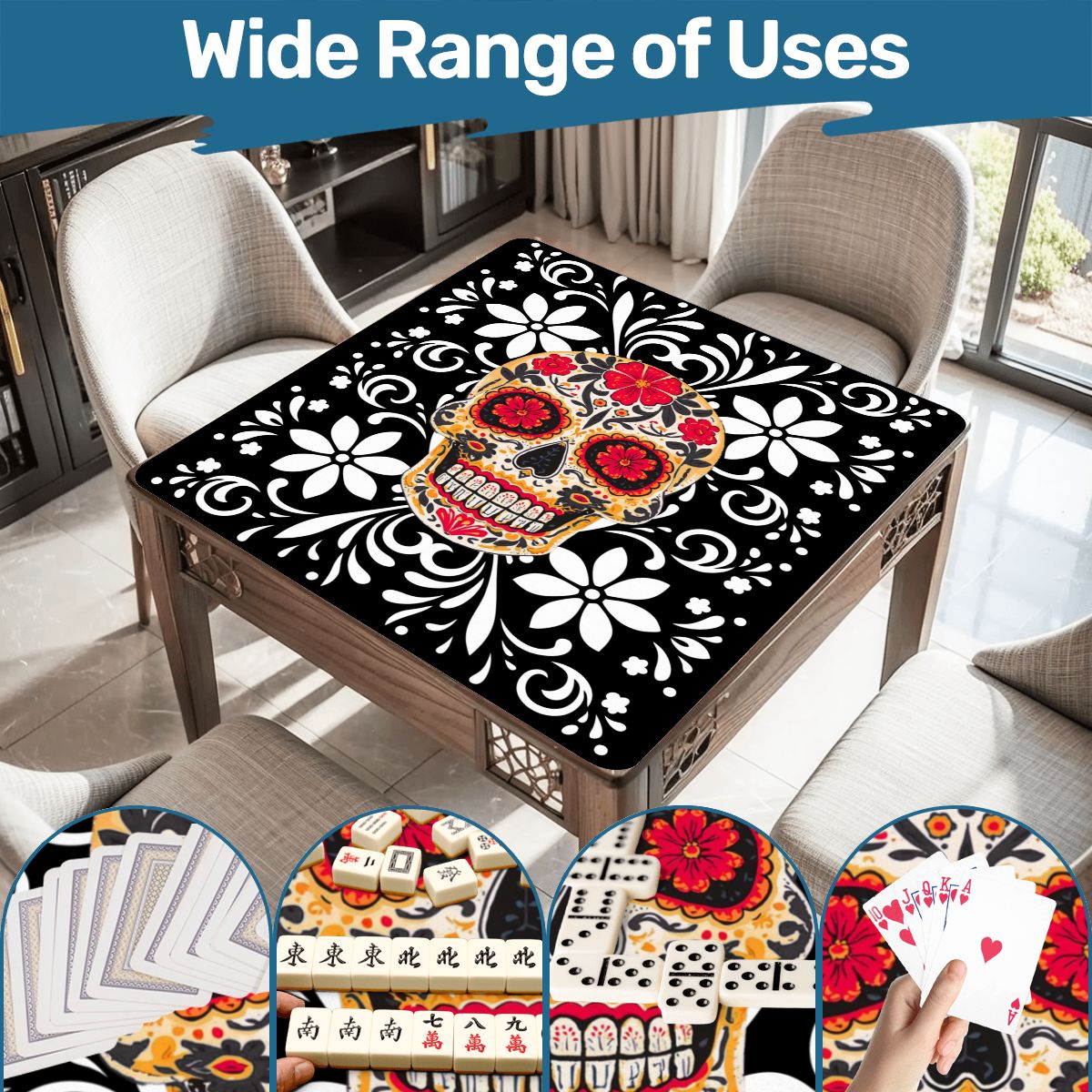 Sugar Skull Mahjong Mat