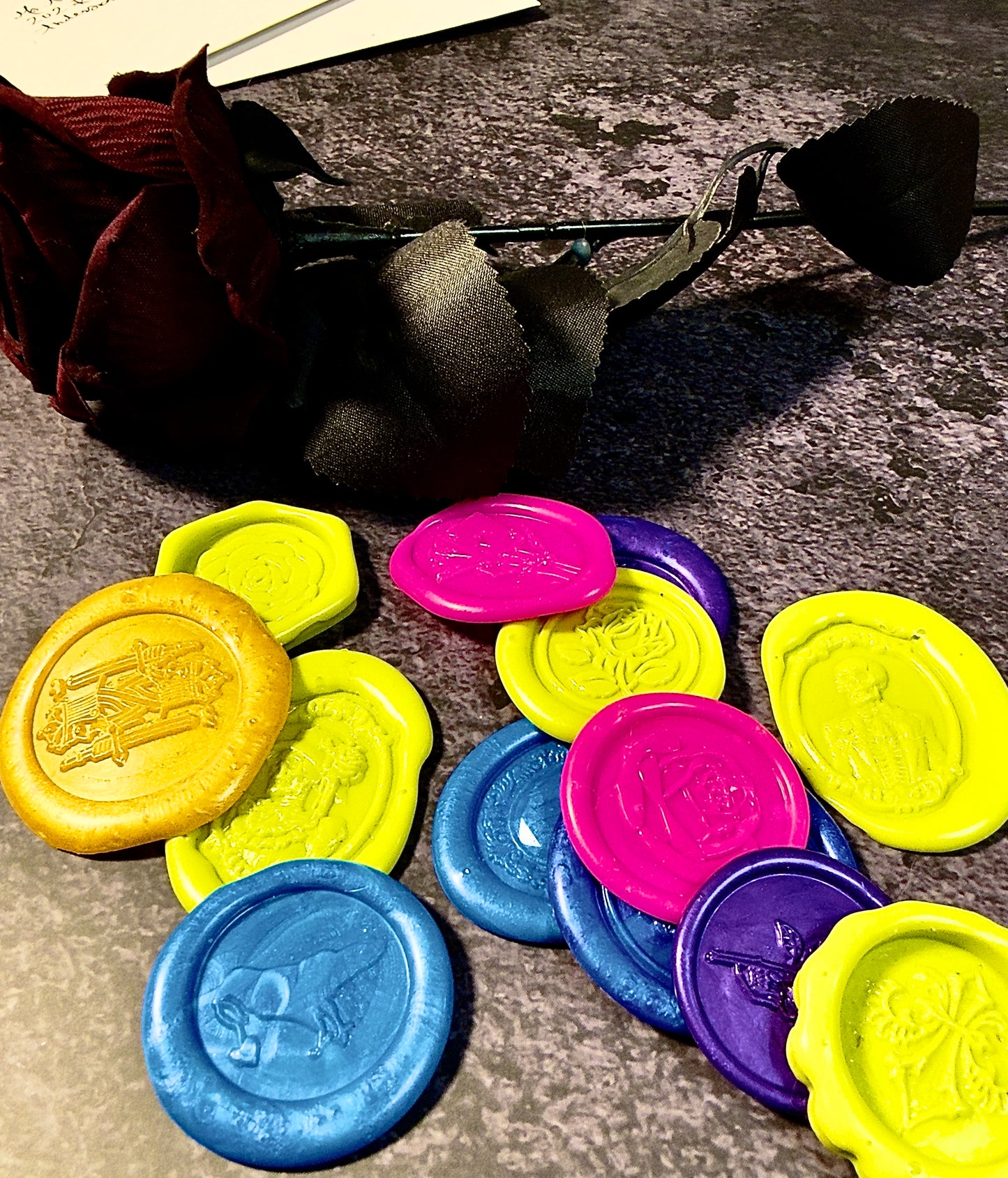 Neon Madness Wax Seal Collection™ | Bright Gothic Wax Seals for Journals, Packaging, Happy Mail & Fantasy Decor