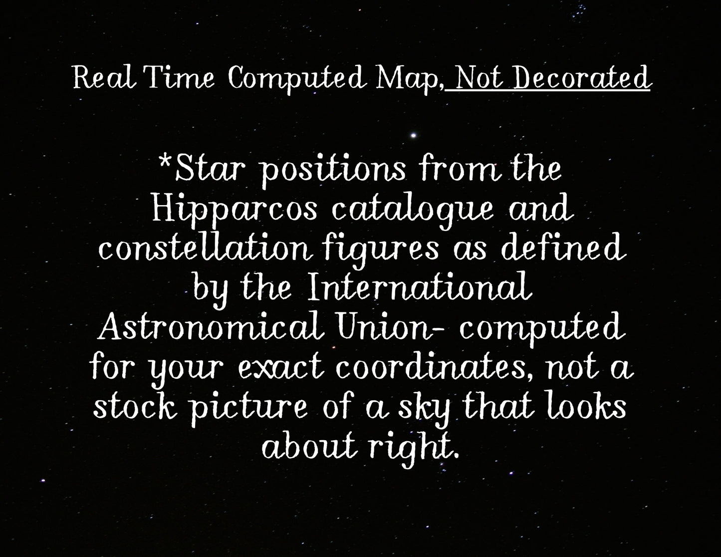 The Night It Happened — Make Your Own Star Map