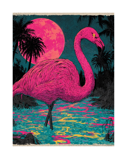 The Mad Queen’s Gallery Collection™ – Flamingo From Hell Collection (Set of 4 Gothic Fantasy Art Prints)