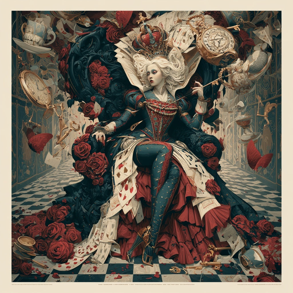 The Mad Queen’s Gallery Collection™ – Off With Their Heads Collection (Set of 4 Gothic Fantasy Art Prints)