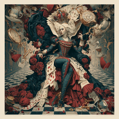 The Mad Queen’s Gallery Collection™ – Off With Their Heads Collection (Set of 4 Gothic Fantasy Art Prints)