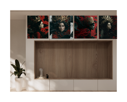 The Mad Queen’s Gallery Collection™ – Royal Collection (Set of 4 Gothic Fantasy Art Prints)