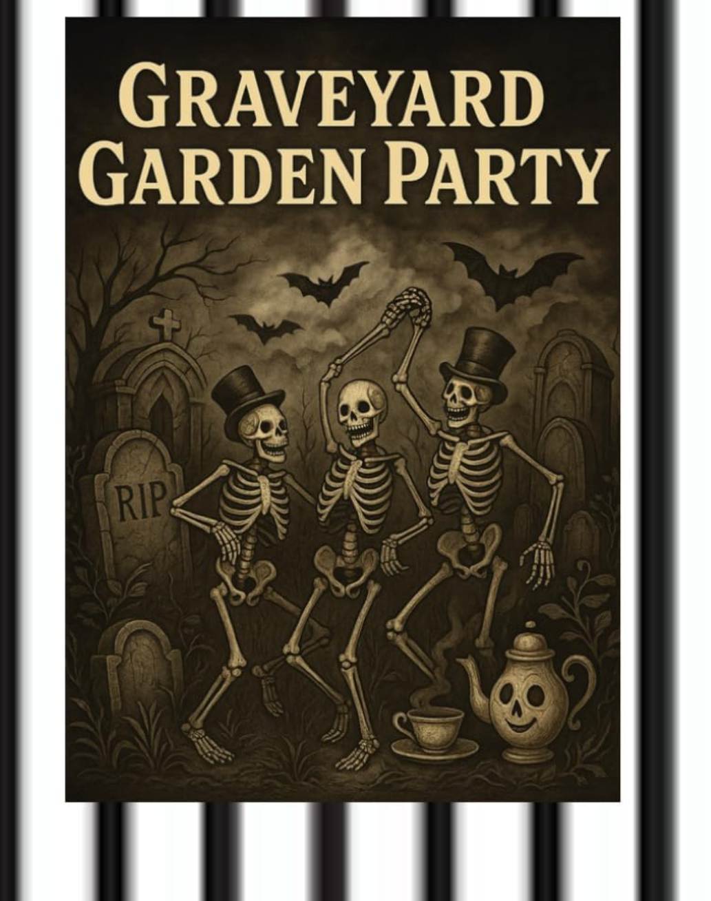 Graveyard Garden Party Coloring Book