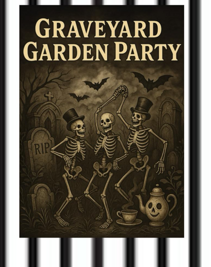 Graveyard Garden Party Coloring Book