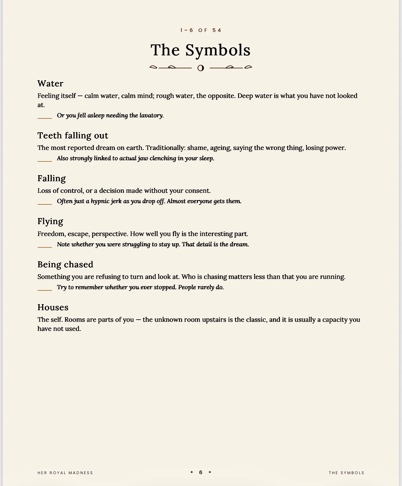 The Dream Book — A Dream Journal with a Symbol Dictionary