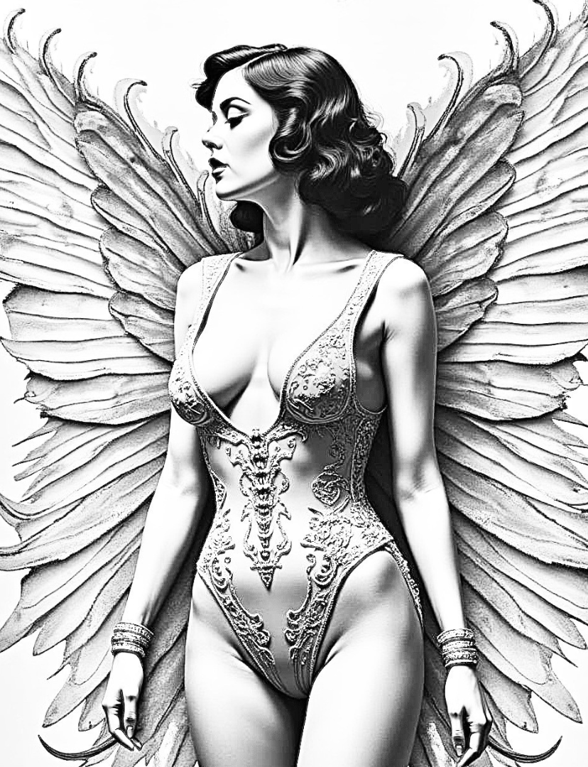 Vintage Pin Up: Engel & Erscheinungen