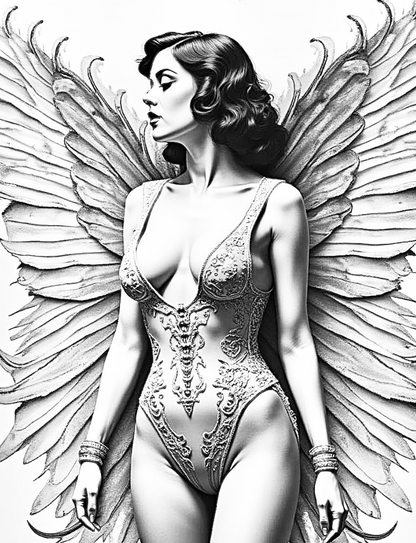 Vintage Pin Up: Engel & Erscheinungen