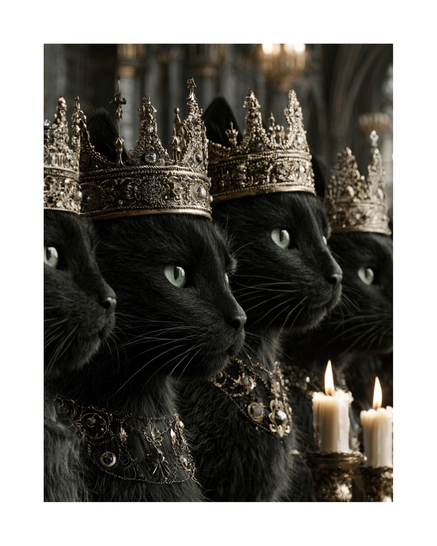 The Mad Queen’s Gallery Collection™ – Familiar  Collection (Set of 4 Gothic Fantasy Art Prints)