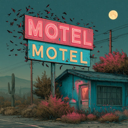 The Mad Queen’s Gallery Collection™ – Bat Motel Collection (Set of 4 Gothic Fantasy Art Prints)