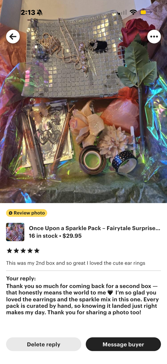 Once Upon a Sparkle Pack  Fairytale Surprise Gift Set with Charms, Jewelry, Stickers, Pens, Crystals, Candles & Magical Accessories