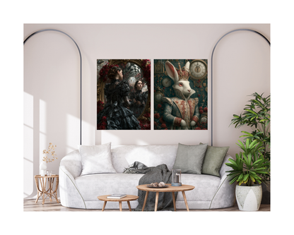 The Mad Queen’s Gallery Collection™ – Wonderland Collection (Set of 4 Gothic Fantasy Art Prints)