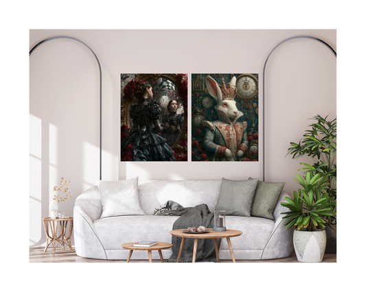 The Mad Queen’s Gallery Collection™ – Wonderland Collection (Set of 4 Gothic Fantasy Art Prints)