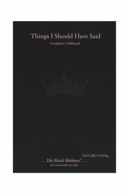 Ruin Me Gently Activity Book | Creative Chaos Journal | Her Royal Madness | Burn Book