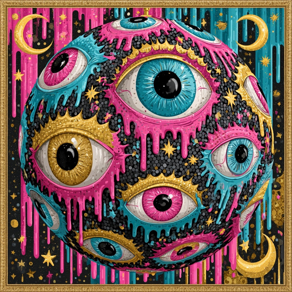 The Mad Queen’s Gallery Collection™ – Evil Eye Disco Collection (Set of 4 Gothic Fantasy Art Prints)