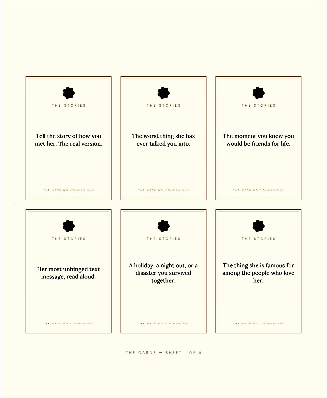The Wedding Companions — The Night Before, The Day, and The Year After