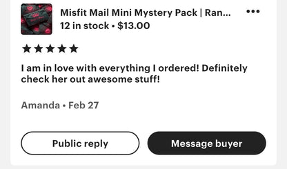 Misfit Mail Mini Mystery Pack | Random Leftover Stickers, Tags & Stationery Bits | Cheap Mystery Happy Mail Gift | Pen Pal Surprise