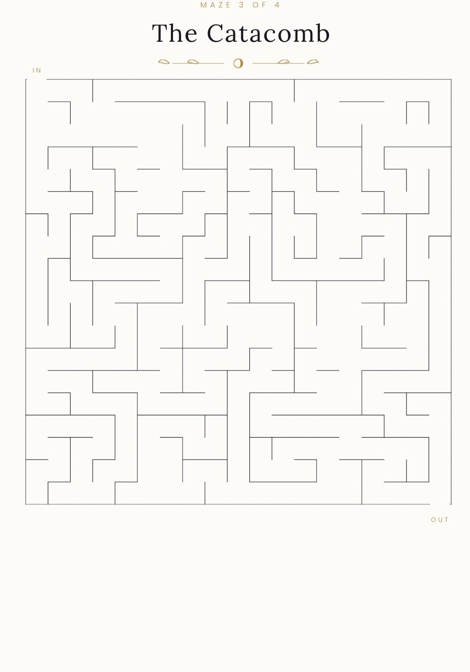 The Book of Small Puzzles — 28 Gothic Puzzles with Answers