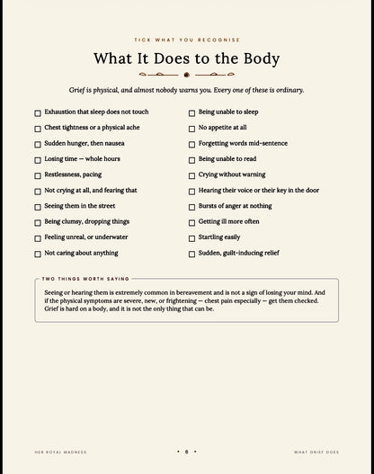 The Grief Companion — Printable Bereavement Workbook