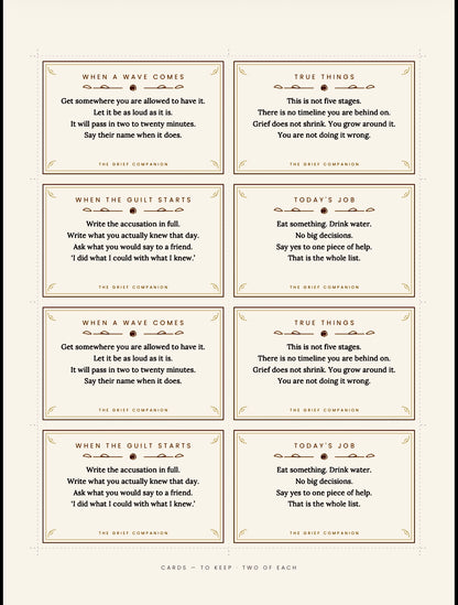 The Grief Companion — Printable Bereavement Workbook