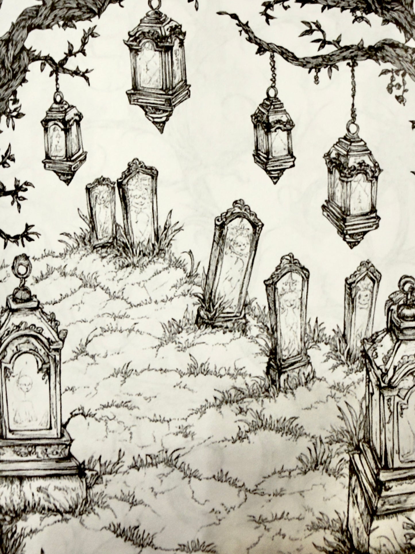 Graveyard Garden Party Coloring Book