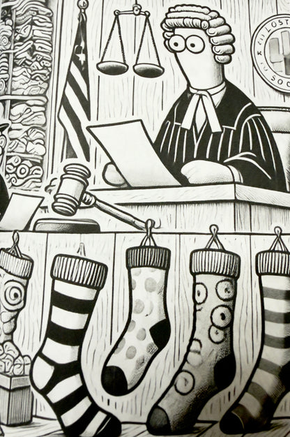 Socks Gone Rogue: The Unpaired and Unruly Coloring Book
