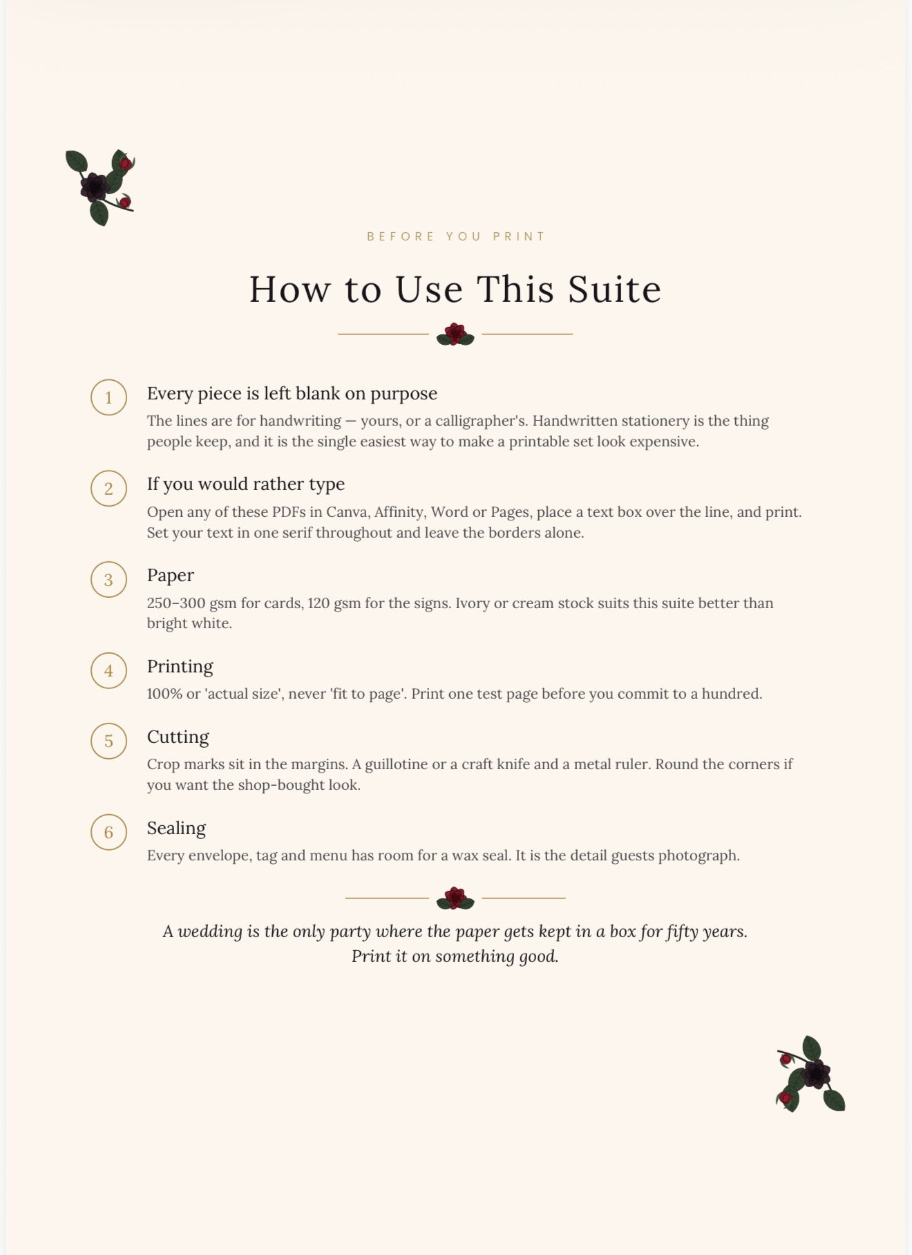 The Black Rose — A Gothic Wedding Suite